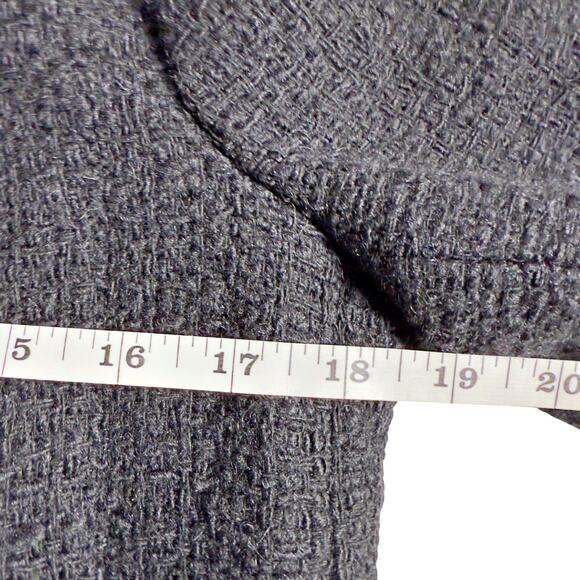 Vince Black Tweed Boucle Wool Blend Blazer Jacket Sz 6 Luxury Career Preppy - Picture 9 of 10